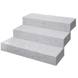 blockstufen geflammt